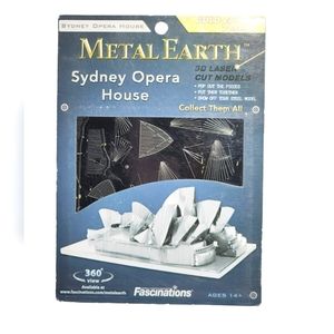 Metal Sydney Opera House 3D Laser Cut Model Kit  Fascinations Gold Edition New